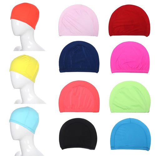 Durable High Elastic Swim Caps - Multiple Colors and Designs - Free Shipping